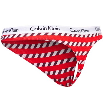 CALVIN KLEIN STRINGI DAMSKIE MAJTKI THONG 5PK WIELOKOLOROWE r.M