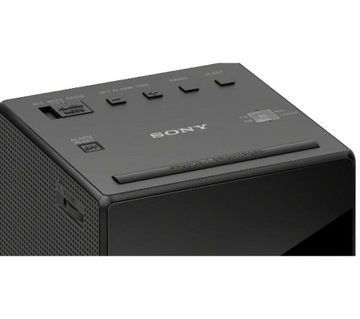 ЧЕРНЫЕ АНАЛОГОВЫЕ ЧАСЫ SONY ICF-C1