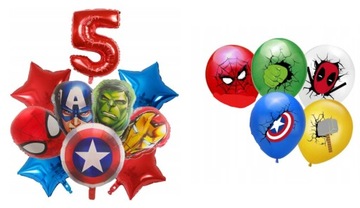 BALON FOLIOWY ZESTAW AVENGERS SPIDERMAN HULK