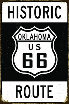 Tablica Ozdobna Blacha History Oklahoma Route 66