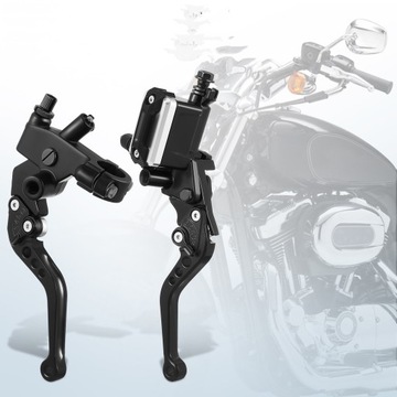 Krótkie sportowe uchwyty + manetki + ciężarki CNC