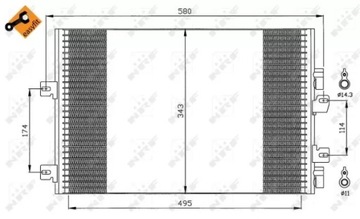 NRF CHLADIČ KLIMATIZACE RENAULT KANGOO I 1.5D