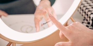 Зеркало для макияжа Humanas HS-HM04 со светодиодной подсветкой