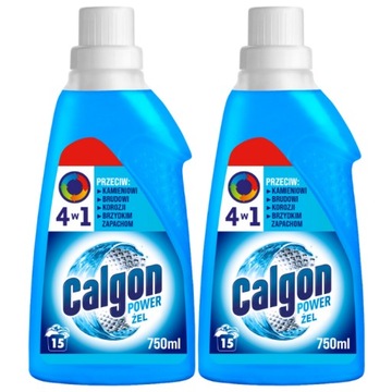 Calgon Żel Odkamieniacz Pralki Zmiękczacz 2x750ml