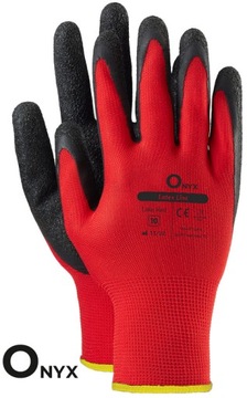 Rękawice rękawiczki robocze ONYX lateksowe latex 1 para