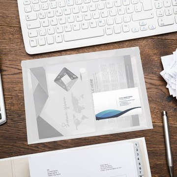 Бумажные папки с кнопками