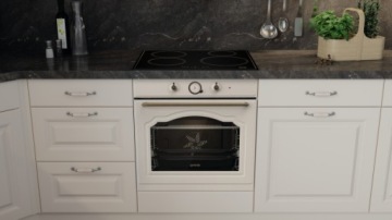Кремовый комплект RETRO GORENJE Духовой шкаф BOS67372CLI + варочная панель GW6D42CLI