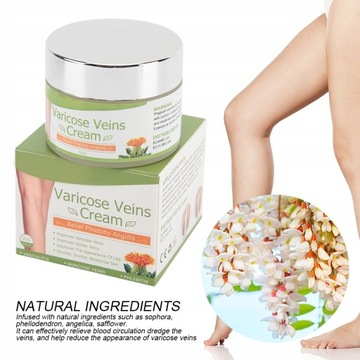 Крем от варикозного расширения вен, увлажняющий кровеносные сосуды 50г