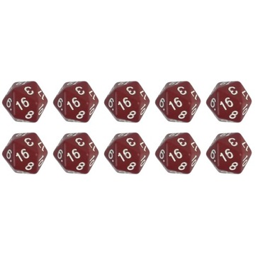 ZESTAW 10 KOSTEK K20 RPG BRĄZOWA KOŚĆ DWUDZIESTOŚCIENNA