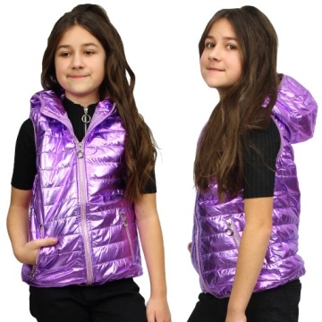 BEZRĘKAWNIK Kamizelka OCIEPLANA Metaliczna 134