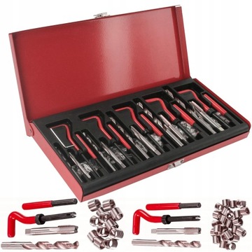 РЕЗЬБА РЕМОНТНЫЙ КОМПЛЕКТ ДЛЯ РЕЗЬБЫ 131 шт. M5-M12 КОРПУС Спирали M5-M12