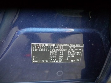 Toyota Avensis I Kombi 1.8 129KM 2003 Toyota Avensis 1.8 bez rdzy i korozji bezwypadkowy, zdjęcie 34