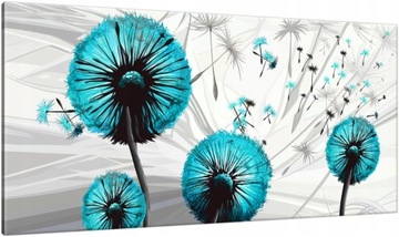 Obraz 115x55 Dmuchawce Turkus Do Sypialni +GRATIS