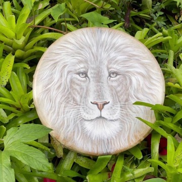 ШАМАНСКИЙ БАРАБАН ДЛЯ ДУХОВНОГО ЦЕЛЕНИЯ С УЗОРОМ ЛЬВА