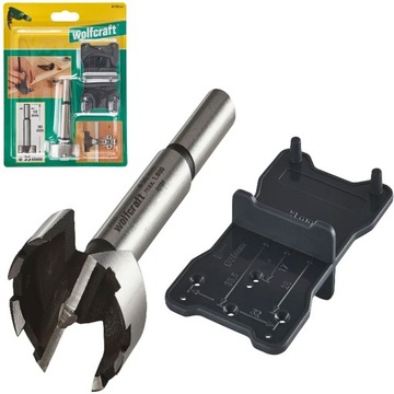 WOLFCRAFT Wiertło po zawiasy 35 + szablon 8728000
