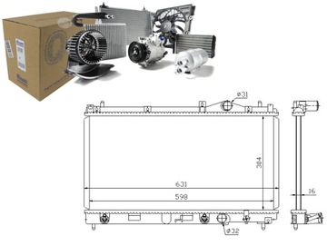 CHLADIČ VODY CHRYSLER NEON 2.0 16V (PL)