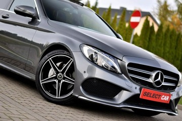 Mercedes Klasa C W205 Kombi Facelifting 1.6 180 156KM 2018 Mercedes C 180 AMG Line Full Led Panorama Dach, zdjęcie 11