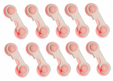 10X ZABEZPIECZENIE BLOKADA DO DRZWICZEK SZAFEK HAK