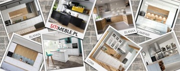 Meble kuchenne CAMPARI - Zestaw Biały połysk 3,60m