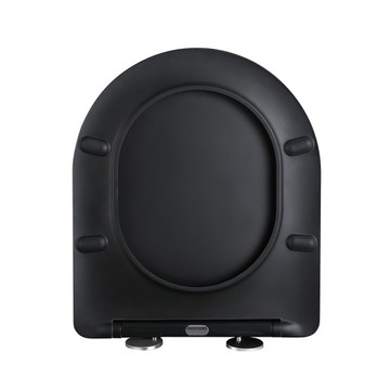 ПОДВЕСНОЙ УНИТАЗ БЕЗОБЕДКИ MIZU, ЧЕРНЫЙ МАТ, МЕДЛЕННО ЗАКРЫВАЮЩЕЕ СИДЕНЬЕ, ДЮРОПЛАСТ