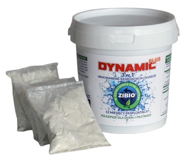 BAKTERIE DO SZAMBA OCZYSZCZALNI ZIBIO DYNAMIC PLUS 3w1 12 SASZETEK EKO