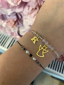 Золотой браслет, натуральные камни, АНГЕЛ, ПИСЬМО, причастие, ГРАВИРОВКА НА СЕРЕБРЕ.