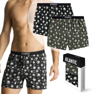 2x Bokserki męskie luźne ATLANTIC śmieszne bawełniane *XXL