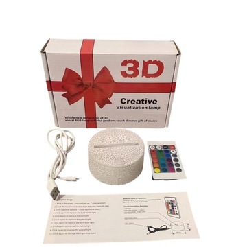 Minecraft Lisek 3D LAMP LED ночник + Пульт дистанционного управления