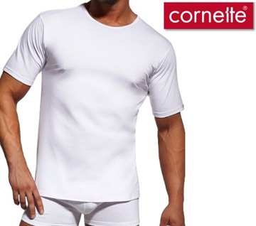 CORNETTE koszulka męska 532 biała M bawełna