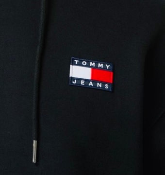 BLUZA MĘSKA TOMMY HILFIGER z kapturem czarny XL