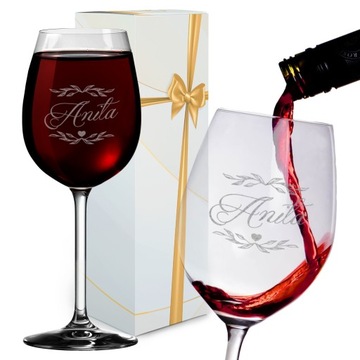 KIELISZEK Z GRAWEREM PREZENT NA URODZINY ŚLUB KIELISZEK URODZINOWY ŚLUBNY