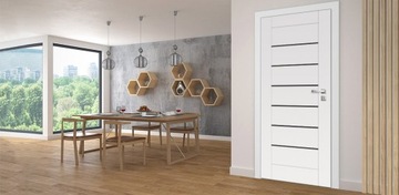 ДВЕРИ с РАМКОЙ Белый PORTA VERTE G.4 Правая 80