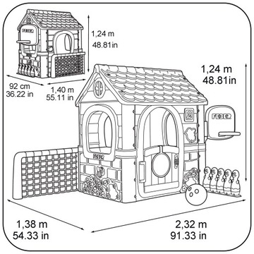 FEBER Activity House Многофункциональный дом 6 в 1 с