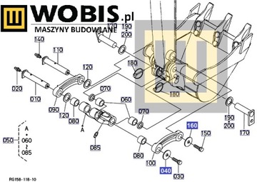 Podkładka Kubota KX016, KX018, KX019 - RG15866760