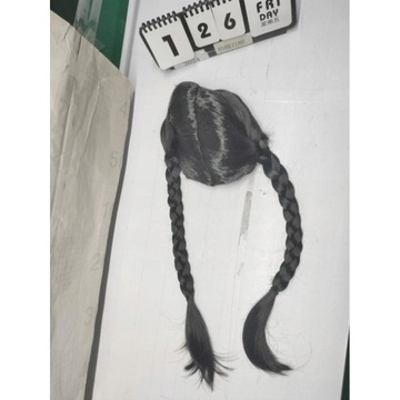 ПАРИК WEDNESDAY ADDAMS ЧЕРНЫЕ КОСИКИ 56 СМ УНИВЕРСАЛЬНЫЙ 56 СМ