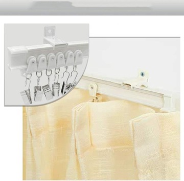 ПОТОЛОЧНЫЙ рейка для штор, 3 М, ГИБКАЯ рейка для штор, ДЛЯ ВАННОЙ КОМНАТЫ