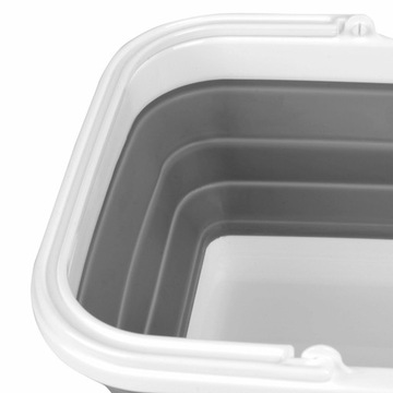 PIKNIKOWY KOSZYK na zakupy uniwersalny KOSZYK SKŁADANY 38 cm Silico