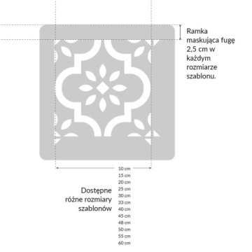 Velada - трафарет для росписи плитки 30 x 30 см