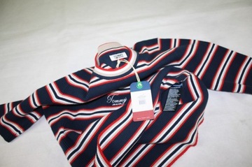 Tommy Hilfiger damski sweterek 3/4 Tommy Jeans Stripe -DW0DW08518 oryg. - L