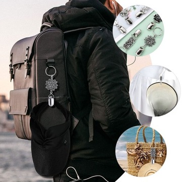 КЕПКИ-КЛЕПКИ С ЦВЕТКОМ АЛЮМИНИЙ 6 ШТ.