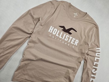 HOLLISTER bluzka brazowa big log M