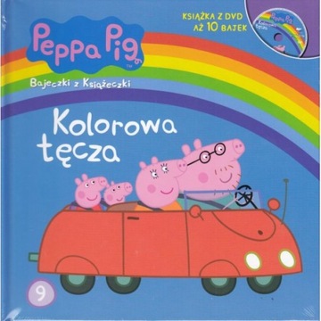 ŚWINKA PEPPA - KOLOROWA TĘCZA DVD PL + Książka 24h
