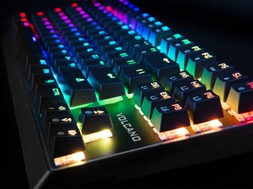 МЕХАНИЧЕСКАЯ КЛАВИАТУРА MODECOM VOLCANO RGB + БЕСПЛАТНАЯ ПОДСТАВКА ДЛЯ ТЕЛЕФОНА