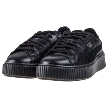 Puma buty damskie czarne Basket Platform 634587 01 36
