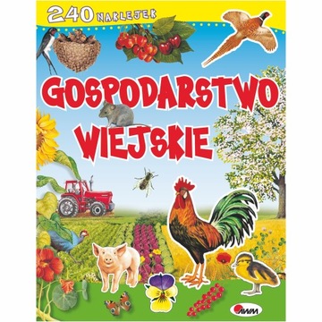 KSIĄŻECZKA Z 240 NAKLEJKAMI GOSPODARSTWO WIEJSKIE