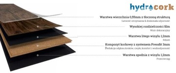 Виниловая панель HYDROCORK Castle Дуб Рафия