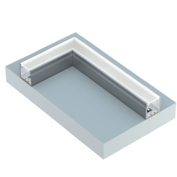 Алюминиевый профиль Светодиодная поверхность типа Y LUMINES Silver 2 метра