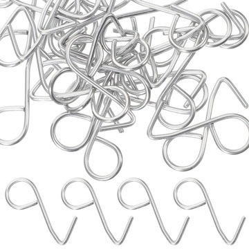 КРЮЧКИ ДЛЯ АВТОЧЕХЛОВ, ЗАЖИМЫ ДЛЯ ПОДУШЕК, 100 ШТ. ЦИНКОВАЯ СТАЛЬ