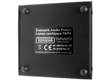 РАЗЪЕМ НА 4 РОЗЕТКИ С ФИЛЬТРОМ TOMANEK TAP4