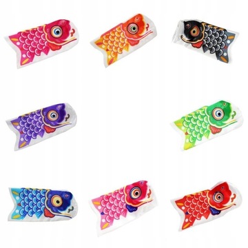 8 sztuk Koi Windsock w różnych kolorach